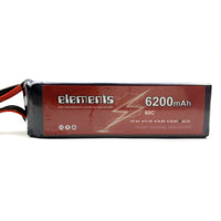 Elements 6200mAh 60C 6S Lipo Battery for UAV RC Helicopter Boat Car Drone