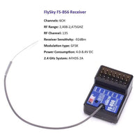 FlySky FS-BS6 2.4GHz 6CH AFHDS 2A RC Receiver PWM Output with Gyroscope Function for RC Car Boat