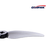 GEMFAN Hurricane 4023 4 Inch Durable 3-Blade Propeller 2 pairs - Clear Gray