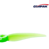 GEMFAN Hurricane 4023 4 Inch Durable 3-Blade Propeller 2 pairs - Neon Green