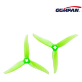 GEMFAN Hurricane 4023 4 Inch Durable 3-Blade Propeller 2 pairs - Neon Green