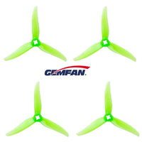 GEMFAN Hurricane 4023 4 Inch Durable 3-Blade Propeller 2 pairs - Neon Green