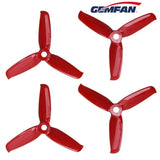 Gemfan Flash Durable 3052 3 Inch 3-Blade Propeller 2 pairs - Red