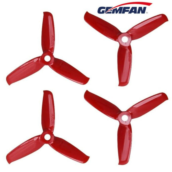 Gemfan Flash Durable 3052 3 Inch 3-Blade Propeller 2 pairs - Red