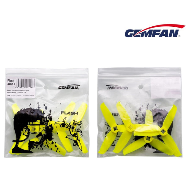 Gemfan Flash Durable 3052 3 Inch 3-Blade Propeller 2 pairs - Lemon Yellow