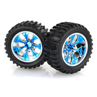 ORIGINAL HSP 1/10 Monster Trucks Wheels Chrome Blue (2PCS)