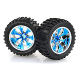 ORIGINAL HSP 1/10 Monster Trucks Wheels Chrome Blue (2PCS)