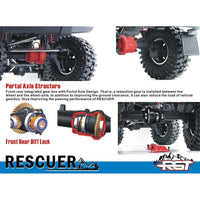 RGT EX86190 1/10 Rescuer LC76 4WD Off-Road Crawler RTR Black