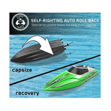 Vector XS Mini Boat with Auto Roll Back Function and Reverse Function - Green Color