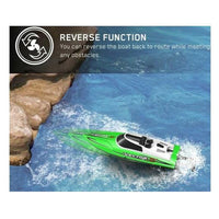 Vector XS Mini Boat with Auto Roll Back Function and Reverse Function - Green Color