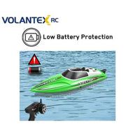 Vector XS Mini Boat with Auto Roll Back Function and Reverse Function - Green Color