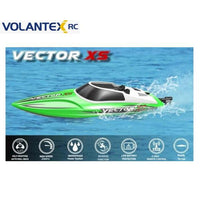 Vector XS Mini Boat with Auto Roll Back Function and Reverse Function - Green Color