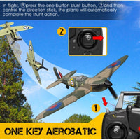 Volantex RC Spitfire with Xpilot One Key Aerobatic Stabilization System Perfect for Beginner Intermediates