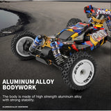 Wltoys 124007 1/12 2.4G 4WD Brushless RC Car 75km/h Off-Road Speed Racing RTR (2 Battery)
