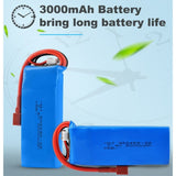 7.4V 3000mAh Lipo Battery for WLtoys 144001 144002 124018 124019 104001 RC Car