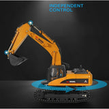 Wltoys 16800 1/16 2.4G RC ALLOY Excavator Engineering Vehicle with Steel Track Lighting Sound