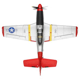 XK A280 P-51 Mustang 3D/6G System 560mm Wingspan 2.4GHz 4CH EPP Brushless RC Airplane Fighter RTF With LED Lights for Beginner