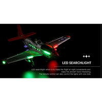 XK A280 P-51 Mustang 3D/6G System 560mm Wingspan 2.4GHz 4CH EPP Brushless RC Airplane Fighter RTF With LED Lights for Beginner
