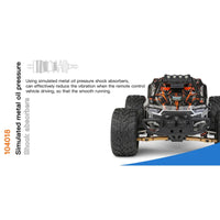 Wltoys 104018 1/10 2.4G 4WD Brushless High Speed RC Car Vehicle Models 55KM/H