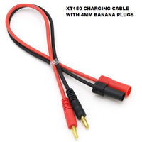RC Charging Cable XT30 XT60 XT90 XT150 T-Plug EC2 EC5 JST to 4mm Banana Plugs