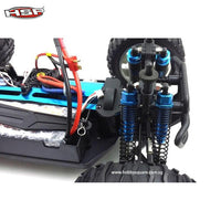 HSP 94111Pro 1:10 RC  Electric Brontosaurus Monster Truck (Orange-White Car Cover with Chrome Wheels)