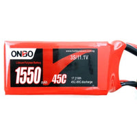 Onbo 1550mAh 45C 3S Lipo Battery
