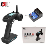 Flysky FS-GT5 2.4G 6CH Surface Radio with FS-BS6 Receiver for RC Car Boat