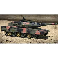 Henglong RC Tank 1/24 German Leopard II A5 RC Airsoft Infra-red Battle Tank with 2.4G Transmitter, Ready-to-run