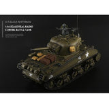 Henglong 2.4G 1/16 U.S. M4A3 Sherman IV RC Tank (Professional Edition 7.0)