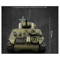 Henglong 2.4G 1/16 U.S. M4A3 Sherman IV RC Tank (Professional Edition 7.0)