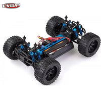 HSP 94111Pro 1:10 RC  Electric Brontosaurus Monster Truck (Orange-White Car Cover with Chrome Wheels)