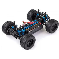 HSP 94111Pro 1:10 RC  Electric Brontosaurus Monster Truck (Blue-Yellow Car Cover with Chrome Wheels)