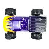 HSP 94111Pro 1:10 RC  Electric Brontosaurus Monster Truck (Purple-Yellow Car Cover with Chrome Wheels)