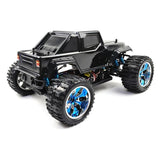 HSP 94111Pro 1:10 RC  Electric Brontosaurus Monster Truck (Black Jeep Car Cover with Chrome Wheels)