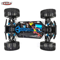 HSP 94111Pro 1:10 RC  Electric Brontosaurus Monster Truck (Orange-White Car Cover with Chrome Wheels)