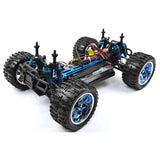 HSP 94111Pro 1:10 RC  Electric Brontosaurus Monster Truck (Purple-Yellow Car Cover with Chrome Wheels)
