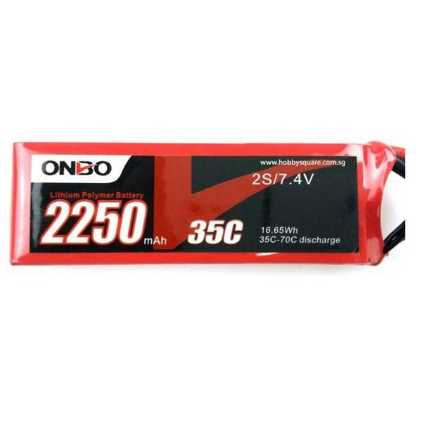 ONBO 2250mAh 7.4V 35C 2S Lipo Battery
