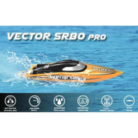 VolantexRC Vector SR80 Pro Super High Speed Boat with Auto Roll Back Function and All Metal Hardwares ARTR