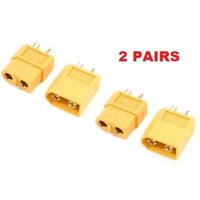 XT60 Male Female Connector for RC Lipo Battery ESC - 2 Pairs